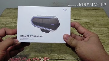 Unboxing B35 Helmet Bluetooth Headset