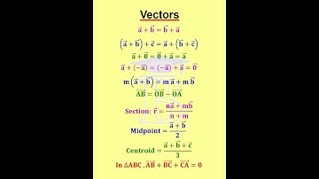 Properties of Vectors