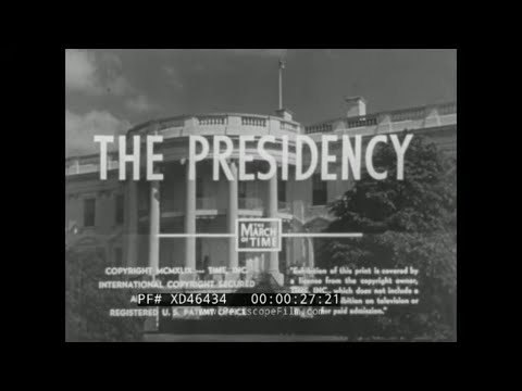 1940s “ THE PRESIDENCY ” AMERICAN GOVERNMENT PRESIDENT TRUMAN  WHITE HOUSE  SCHOOL FILM  XD46434