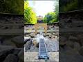 Real Train Vs Mini Wooden Tunnel On Railway Track Indian Railways Locomotive 