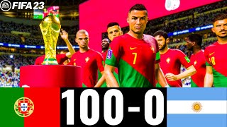 FIFA 23 - PORTUGAL 100-0 ARGENTINA | FIFA WORLD CUP FINAL 2026 | PS5 4K GAMEPLAY #fifa23