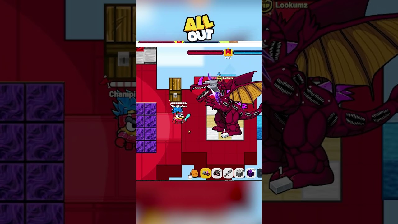 Destroying my Friend as Infected Sky in Bed Wars!