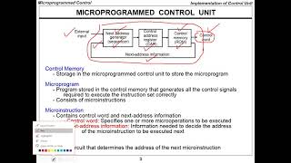 CPE252 Ch7-Part1- Microprogrammed Control - Computer Organization And Design