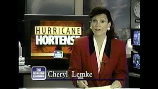 VHS Archives Hurricane Hortense 1996 TV Coverage