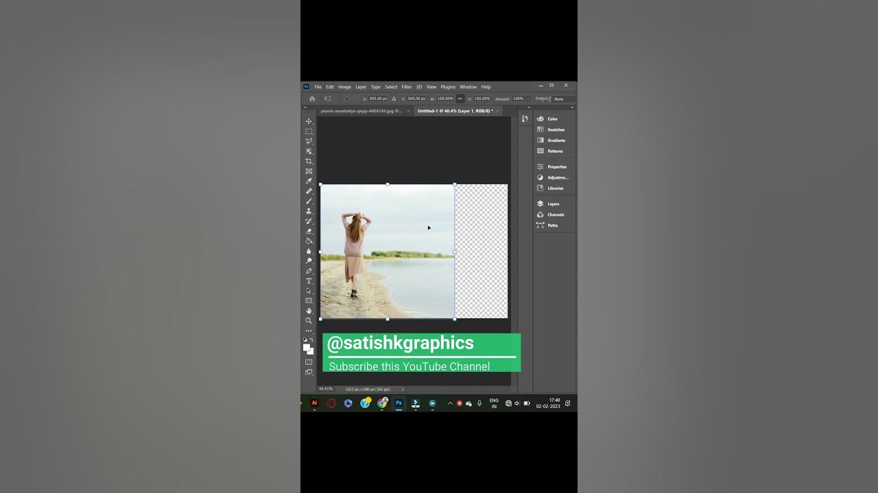 How to resize or stretch images without distortion photoshop