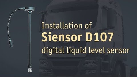 Installation of Siensor D107 digital liquid level sensor