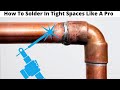 How To Solder Copper Pipe In Tight Spaces (How To Solder Copper Pipe Like A Pro) Plumbing 101