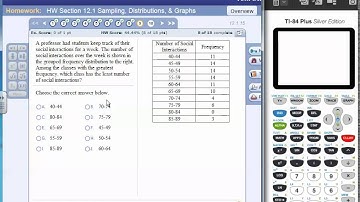 Section 12.1 Homework Exercises #6 Through #10 in MyMathLab