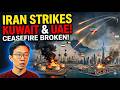 US-Israel-Iran Conflict: Iran Strikes Kuwait &amp; UAE After Ceasefire