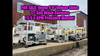 Discounted 6’4” Demo Mobile Wash Skids For Sale!  Two Soft Wash Systems, One 5.5 GPM Pressure Washer screenshot 1