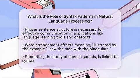 What Is the Role of Syntax Patterns in Natural Language Processing? | Lexicon Lounge