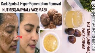 Dark spot Acne Scars and Hyperpigmentation Remove Nutmeg   || Homemade face natural cream.