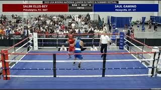 Salim Ellis Bey vs Saul Gamino 2025 USA BOXING JUNIOR OLYMPICS 132