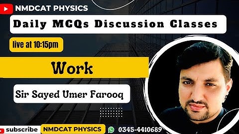 Mcqs discussion||Work || Sayed Umer Farooq
