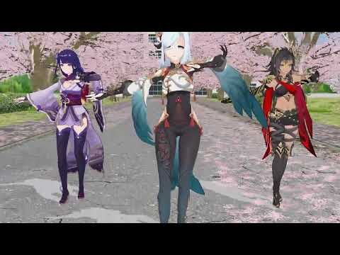 Genshin Impact MMD / Raiden Shogun / Shenhe / Dehya / Conqueror