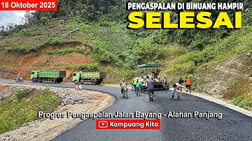 Pengaspalan di Binuang Hampir Selesai Jln Bayang Alpa - Update 18 Okt 2025