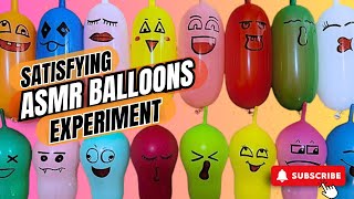 ASMR SQUEEZING BALLOONS LATEX SATISFYING | Funny Slime Balloon Blow Video Experiment