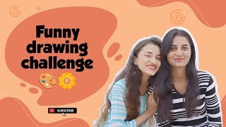 Funny Drawing challenge with my sister 🎨🌼|