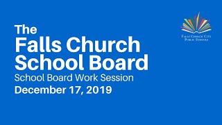 Dec 17, 2019 - School Board Work Session