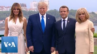 Macron Hosts Donald Trump, Boris Johnson and Angela Merkel for Dinner as G7 Summit Opens