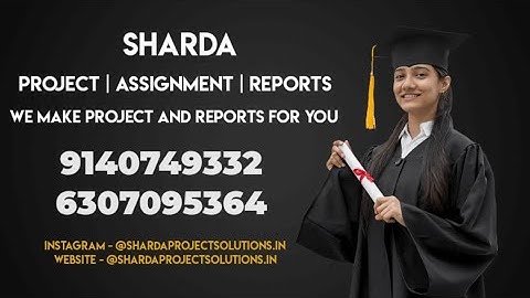 SHARDA UNIVERSITY PROJECT | 9140749332 ASSIGNMENT HELP | REPORT | BBA | LLB | BTECH |ALL COURSES