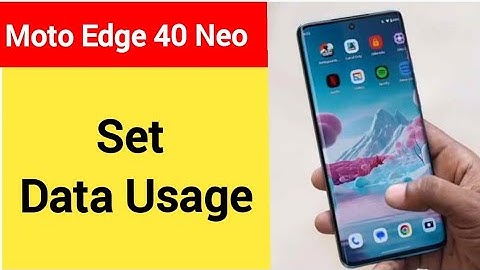 How to set data usage, Moto edge 40 Neo data limit Kaise lagaen