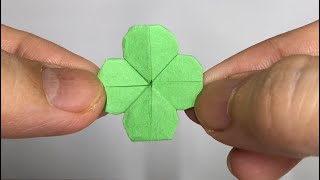 Cách gấp cỏ 4 lá | cỏ may mắn origami