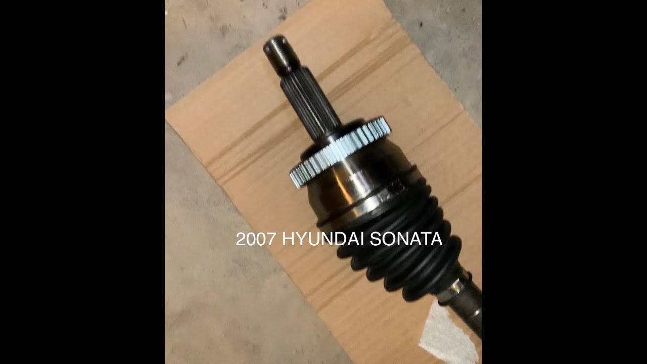 2007 HYUNDAI SONATA CV JOINT REPLACEMENT, (AXLE) REAL EASY! - YouTube