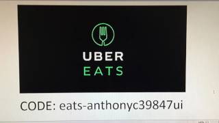 UberEATS Code (First time users Only)