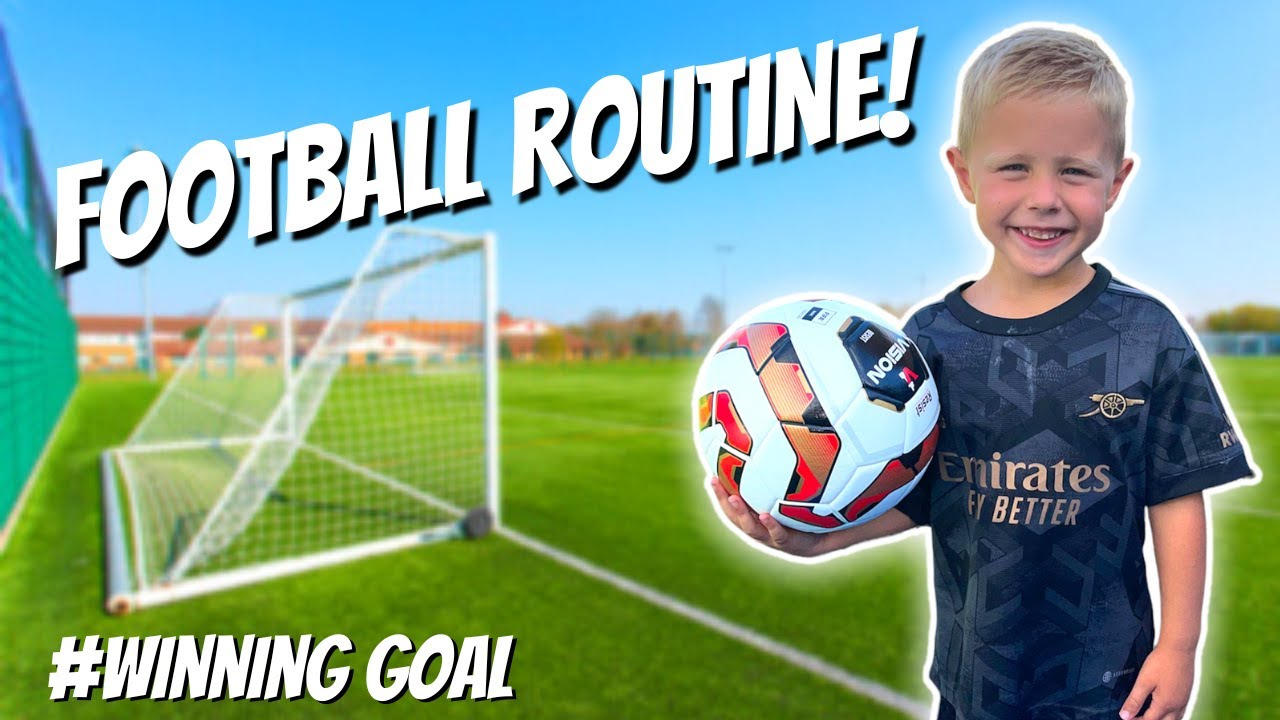 Young Footballer Routine 4 YEAR OLD FOOTBALL ROUTINE!! **SCORES WINNING GOAL** - YouTube