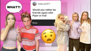 EXTREME Would You Rather CHALLENGE *PIPER OR INDI*  ft. Walker Bryant | Alex Bryant