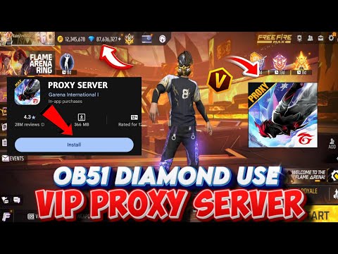 OB51 PROXY SERVER HOW TO DOWNLOAD GAMEPLAY PROXY SERVER VIP FFKIPAS BETA PROXY SERVER 