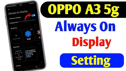 OPPO A3 5g Me Always On Display kaise On Kare How to Always On Display Setting kaise On Kare2025 में