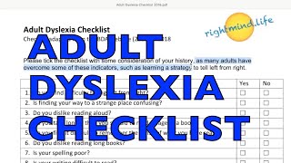 Adult Dyslexia Test