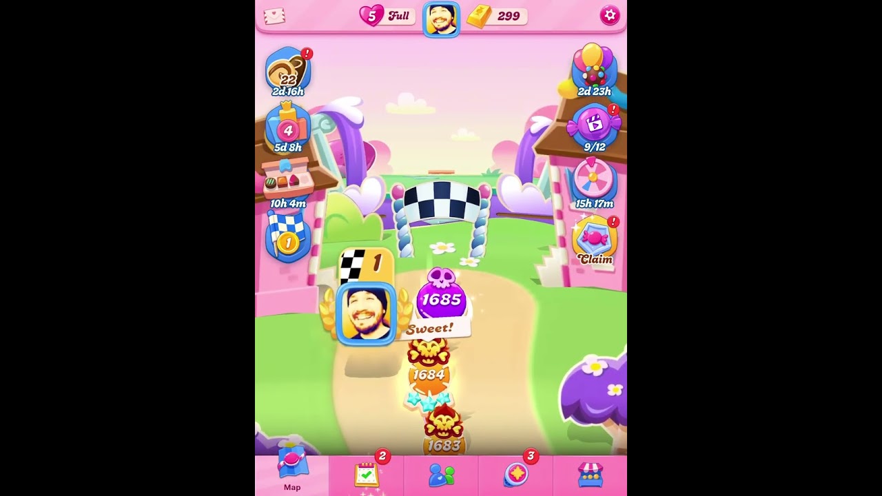 しーちきんページ Candy Crush Saga Levels 1680 to 1686 - YouTube