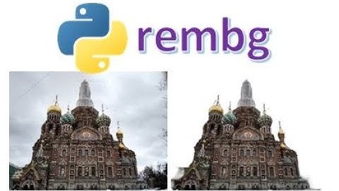 Python remove images background (REMBG) | How to remove images background with Python