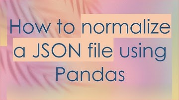 How to normalize a JSON file using Pandas