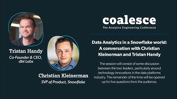 Data Analytics in a Snowflake world:  A conversation with Christian Kleinerman and Tristan Handy