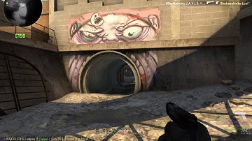 CS:GO Pistol Round 1v4 Clutch ( Glock 4K )