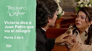 Triunfo del amor 2/4: Juan Pablo le confirma a Victoria que María es su hija | C-140 | tlnovelas
