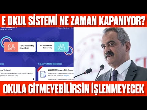 E-okul Sistemi ne zaman kapanacak? Devamsızlık işlenmeyecek! 1.Dönem e okul ne zaman kapanacak?