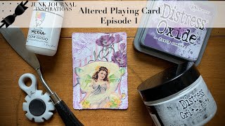 #shorts #fulldeckchallenge Altered Playing Cards - Episode 1 - Fantastical Fairy Forest Journal