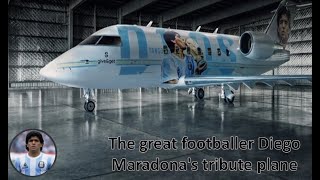 The great footballer Diego Maradona's tribute plane unveiled in Argentina Guide