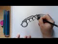 Как нарисовать керамбит dragon glass из игры Standoff 2