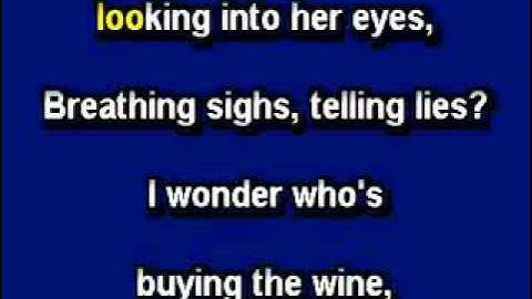 I Wonder Who's Kissing Her Now Karaoke version - Karaoke performance video thumbnail