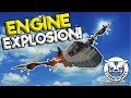 PLANE CRASHES AFTER ENGINE EXPLODES! - Stormworks Multiplayer Gameplay - Plane Crash Survival