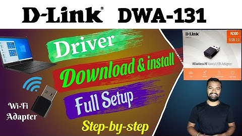 D Link DWA-131 wifi Adaptor - 300Mbps installation || D Link DWA-131 ko install kaise kare pc me 🔥🔥