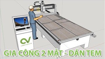 CV26.2 THỰC HÀNH CHẠY GIA CÔNG 2 MẶT TRÊN MÁY CNC, DÁN TEM