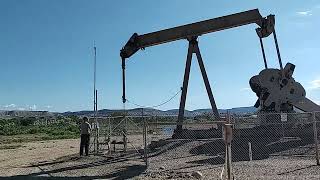 Old "Doghead" Oil Pumping Unit on a Well in Rangely - 1