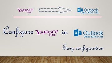 Yahoo Mail account configuration on Microsoft Outlook 2019 or 365